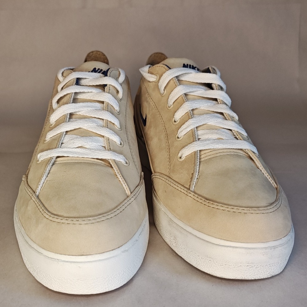 Nike SCRQC Sneakers Mens 9 Tan Navy Blue Suede Vintage 1994 941024-BA-D - Picture 4 of 12